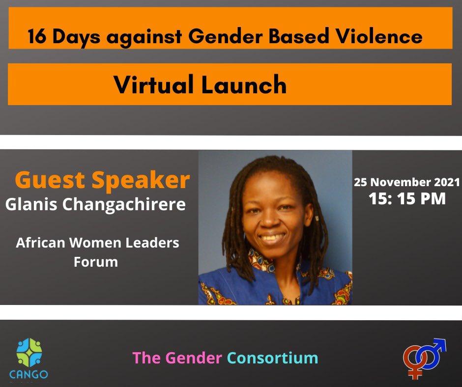 What a great way to mark #25November #internationaldayofviolenceagainstwomen Thank you @CANGO3 for having us on the launch of #16Days #OrangeTheWorld @AfriWomenLead @YoungWomenInst