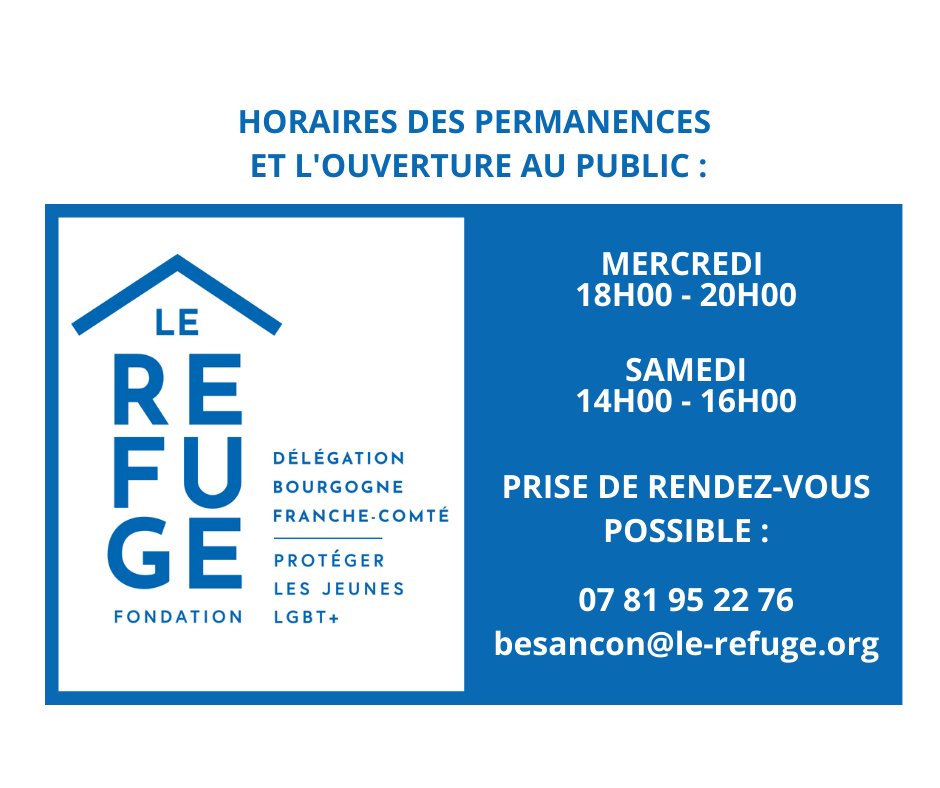 Le Refuge - délégation régionale BFC tweet media