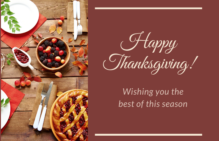 Happy Thanksgiving from the Alliant family to yours.