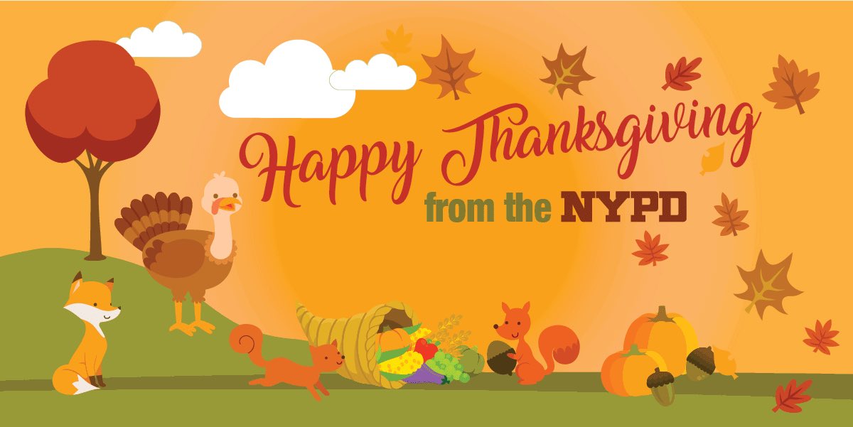 NYPD33Pct's tweet photo. From our 3-3 family to yours, have a happy and safe thanksgiving! 🦃 https://t.co/Qk5LtksS7P
