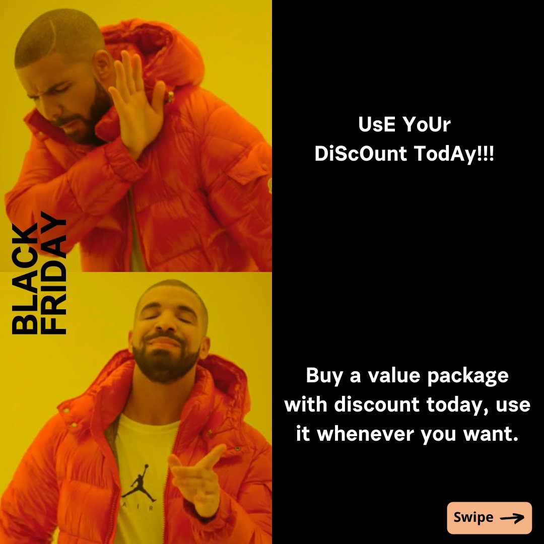 Take it easy on Black Friday 🖤💚
At GO Sharing there’s no need to rush to get everything out of your Black Friday discount. Buy a value package with discount today, use it whenever you want.  

#BlackFriday #gosharing