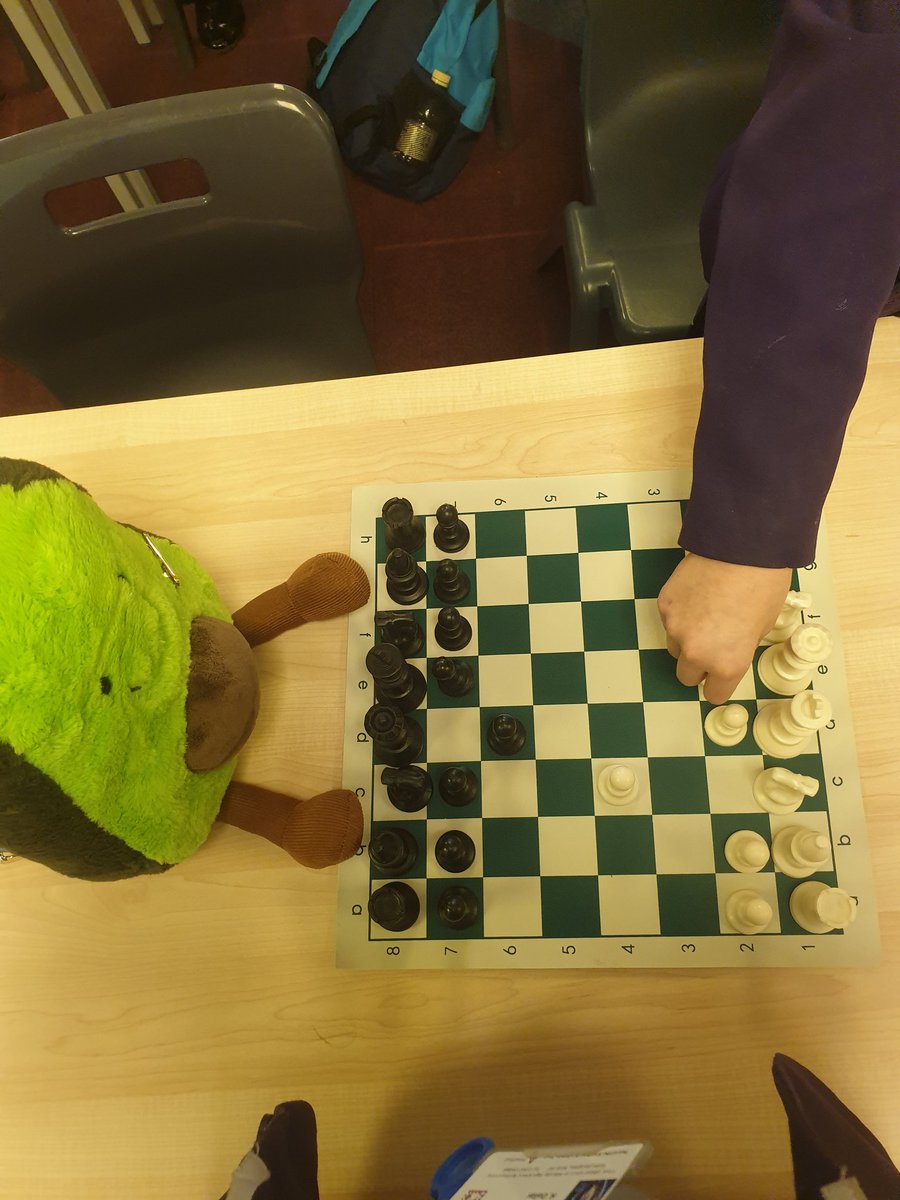 Holly2793's tweet photo. Alfie the Avocado is enjoying chess in strategic games https://t.co/iGJq5W6mmH