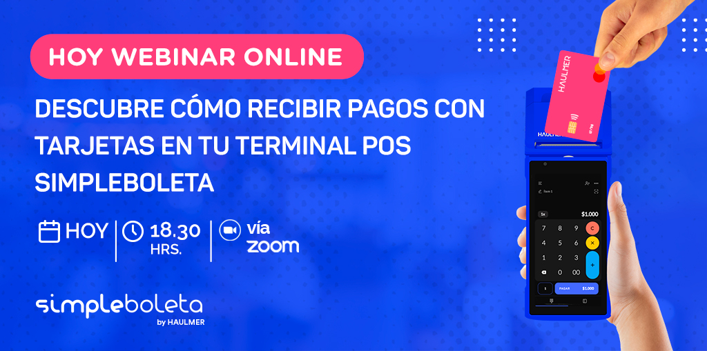 SimpleBoleta's tweet photo. HOY TENEMOS UNA CITA 📆
Te esperamos en el Webinar promocional TUU donde podrás conocer en qué consiste la propuesta de pagos con tarjeta y por qué te conviene cambiarte 😉
📅Inscripciones en el link de la bio: https://t.co/PqWsnQfHwG
.
#TUU #TUUPorHaulmer  #Pymes https://t.co/m1m48aqxqg