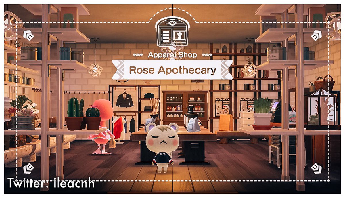 ileacnh's tweet photo. For my final thesis I submit to you: Rose Apothecary #ACNH #AnimalCrossingNewHorizons #HappyHomeParadise #ACNHDesign https://t.co/Pdt8Fx1Zdk