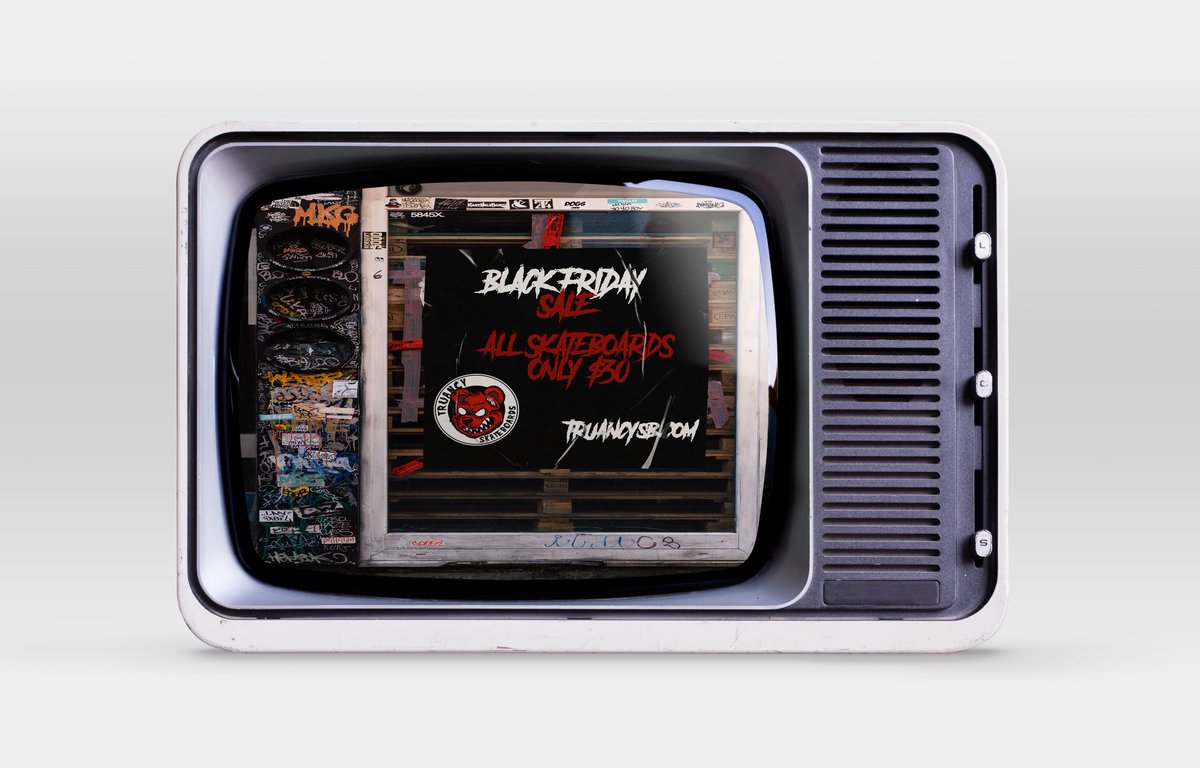TruancySB's tweet photo. Our Black Friday sale is now live! 
ALL SKATEBOARDS ONLY $30!
Use Code: BLACKOUT at checkout
https://t.co/3aawDk7LzA https://t.co/FUc85YgTDl