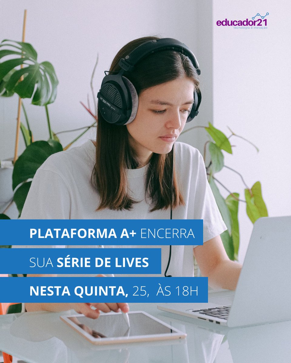 Educadorsec21's tweet photo. É hoje, às 18h, último encontro da Trilha A+ de Conhecimento, série de lives sobre Educação e Tecnologia da Plataforma A+,com presença da educadora Claudia Costin: https://t.co/MoxafUhveI
#educação #tecnologia #inovação #educador21 #edtechs #startups #plataformaA+ #ClaudiaCostin https://t.co/zVWVfCghyG