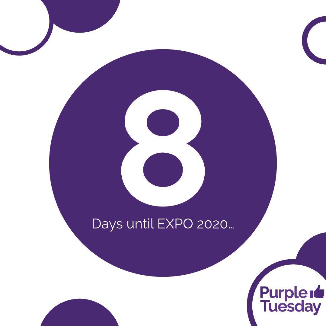 PurpleTuesNov's tweet photo. We are now just 8 days away from EXPO 2020. #RedefiningAccessibility #UKPavillion2020 #IDPD2021 https://t.co/lRUisefqIH