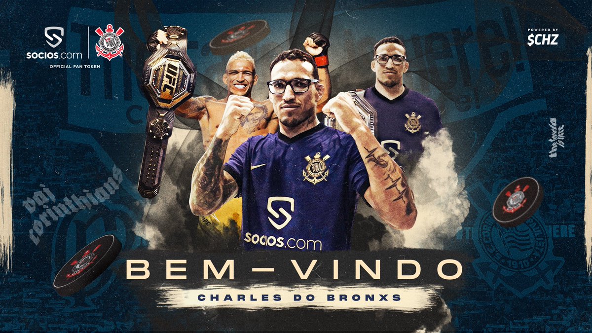 socios's tweet photo. 👊O maior finalizador da história do UFC entrou para a família Socios.

@CharlesDoBronxs, atual campeão dos pesos leves do UFC, é o novo embaixador do Fan Token $SCCP. 

⚡️ $CHZ | #AFavelaVenceu https://t.co/oWKR5PpsxL