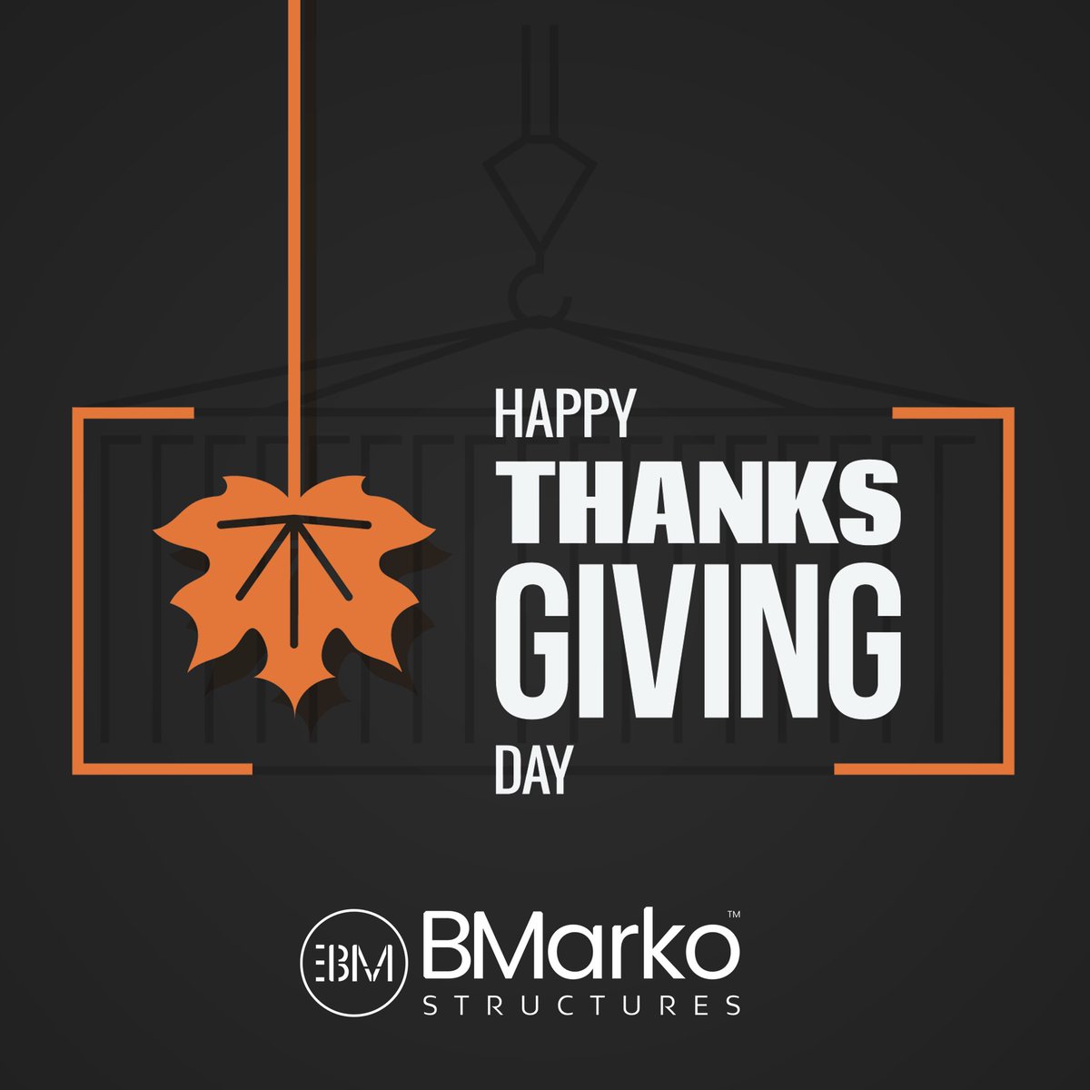 From our entire BMarko Structures team, we wish you a wonderful Thanksgiving holiday with your family and loved ones. 🦃
