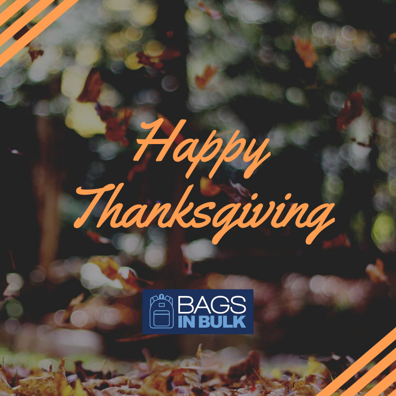 BagsInBulk's tweet photo. All of us at Bags In Bulk hope you have a wonderful day with your loved ones!

🍂 Happy Thanksgiving! 🍂 https://t.co/UrrtlXaSSx
