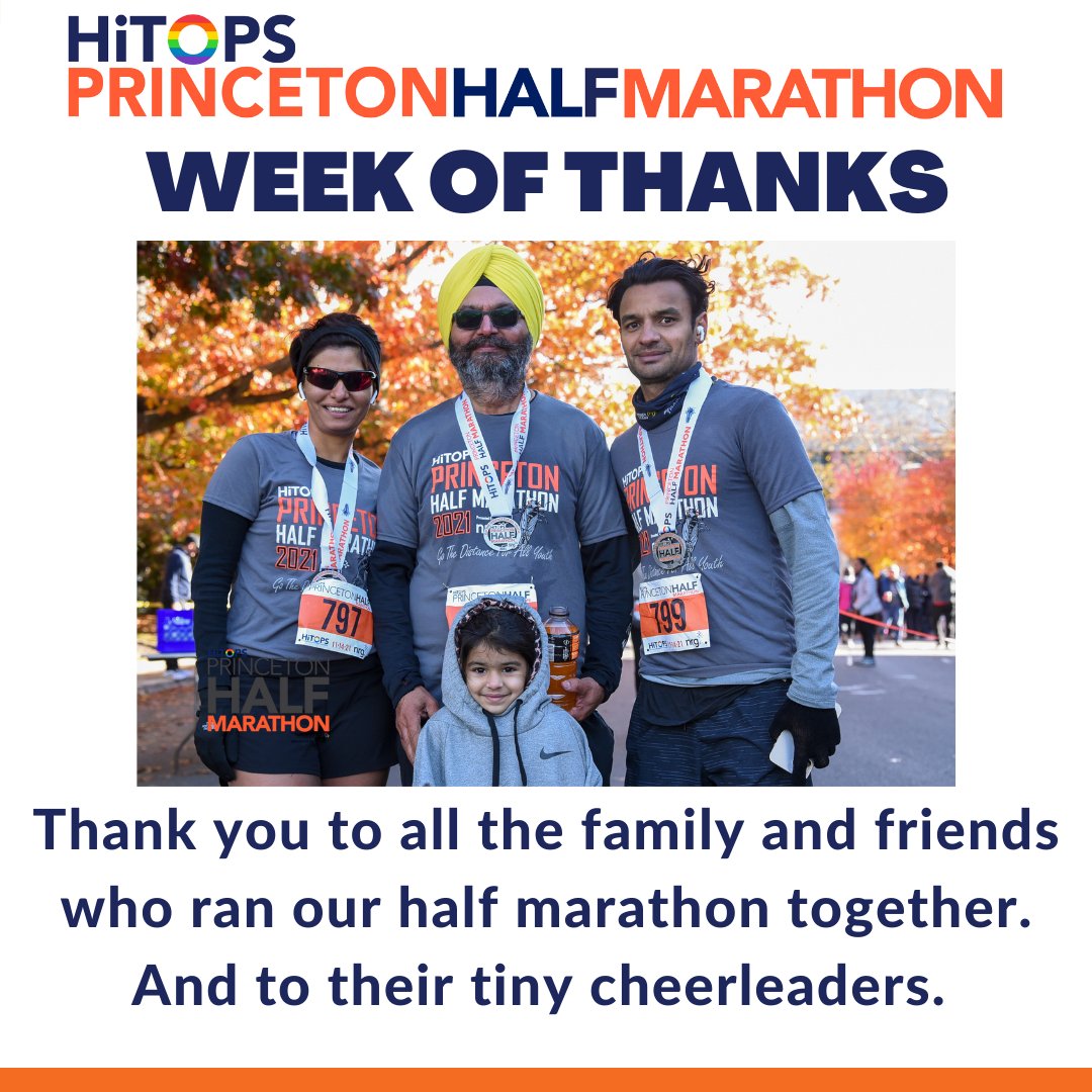 PrincetonHalf's tweet photo. One week later and we are still basking in the excitement of race day! We hope you enjoy our week of sharing all that we have to be thankful for. 

#hitops #princetonhalf #halfmarathonlove #princeton #njrunning #gothedistanceforallyouth https://t.co/wymJw5G4wW