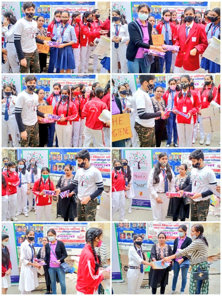 _WeRiseTogether's tweet photo. #SheHygiene #Drive13

#MenstrualHygiene is not a luxury, but a right of every woman &amp; girl.
 
#WeRiseTogether
 team distributed  compostable #SanitaryPads to 123 deprived girls.

#periodPoverty https://t.co/TxRKyCnPGc