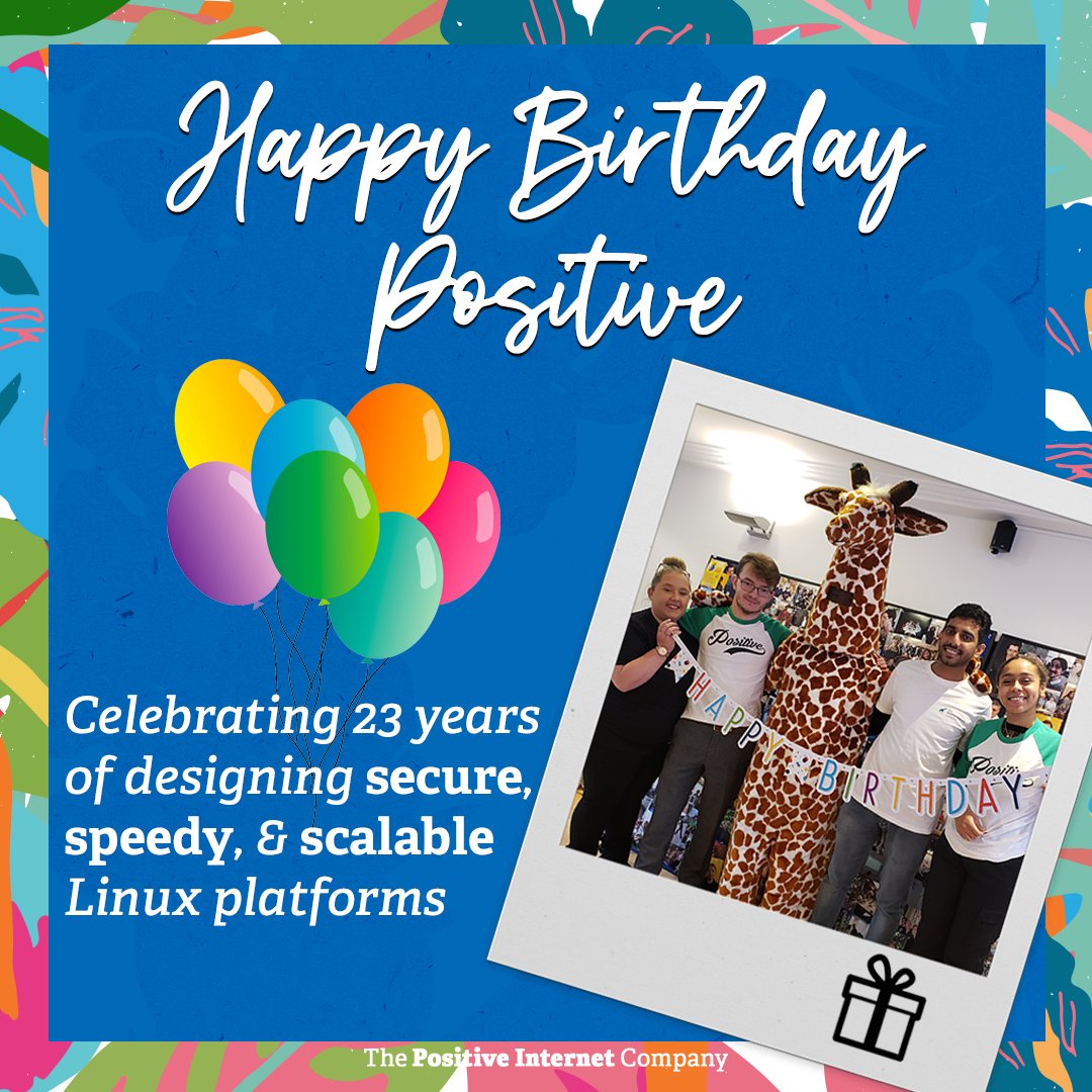 Today is our 23rd birthday! 🎉 

A huge thank you to everyone for your continued support over the years. 🦒🎊 We stay true to our founding ethical values by being green and supporting free &amp; open source communities! 🌿♻️💻

Here's to many more years to come!
