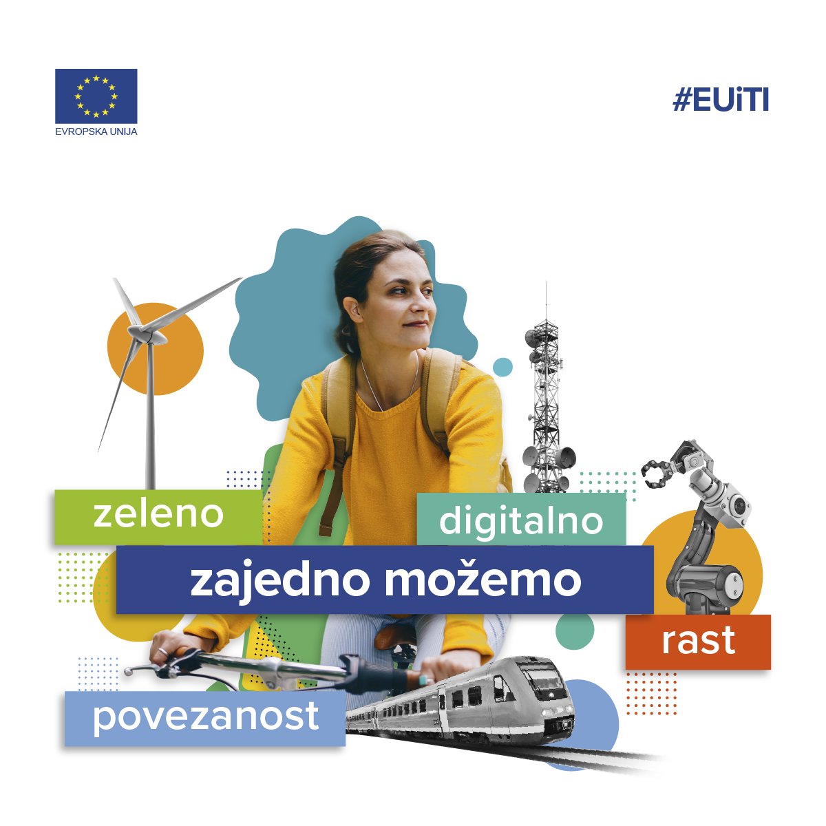 opens2019's tweet image. Kampanja #EUandYOU – Together it’s possible počinje širom Zapadnog Balkana, a akcenat stavlja na mogućnosti i prioritetne projekte koji će biti realizovani u regionu u okviru Ekonomsko–investicionog plana EU.♻️

Više o kampanji naći ćeš na opens.rs
#OPENS