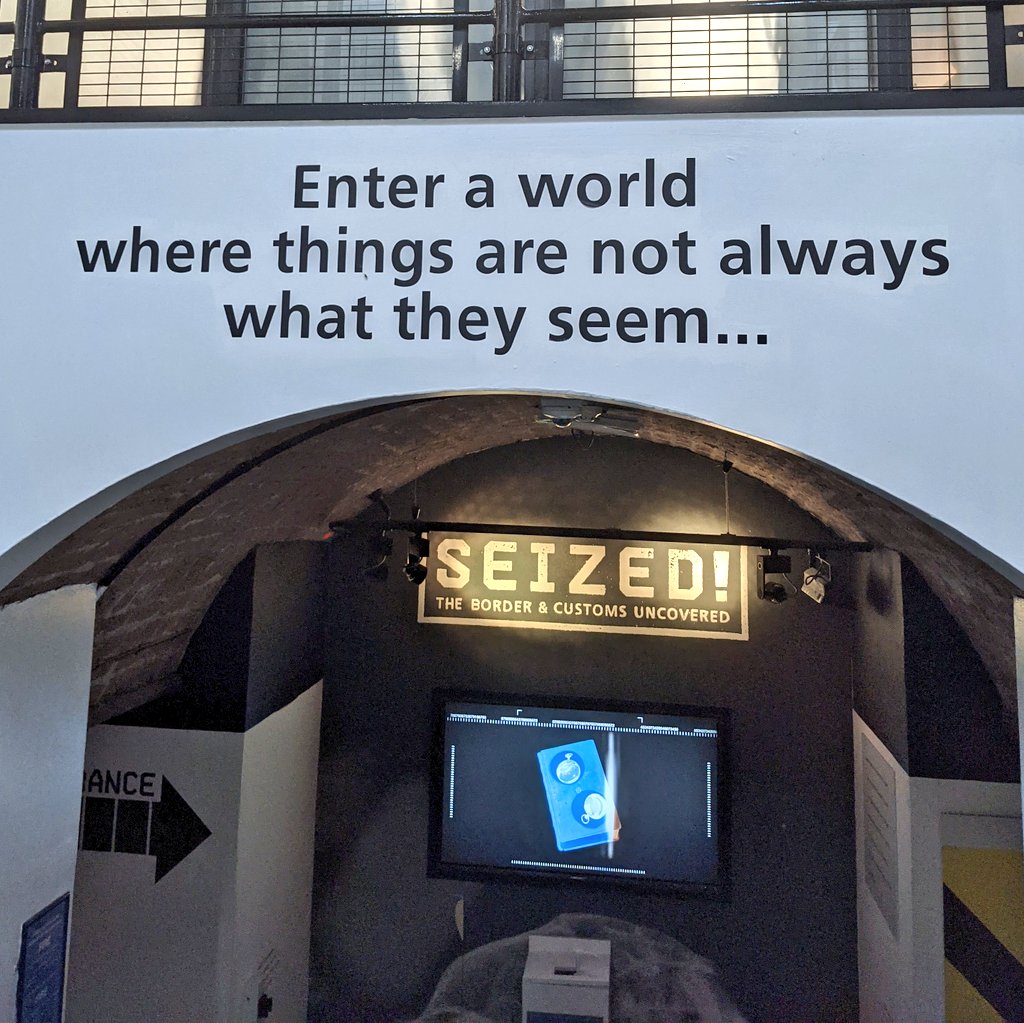 magmidd's tweet photo. If you don't think what's happening at the border right now has anything to do with museums, think again. Nationalism, xenophobia, and us vs. them are all-too-popular themes in museums. Not everything is as blatant as this border patrol propaganda exhibit in Liverpool. #NoBorders https://t.co/tpVWt8Azae
