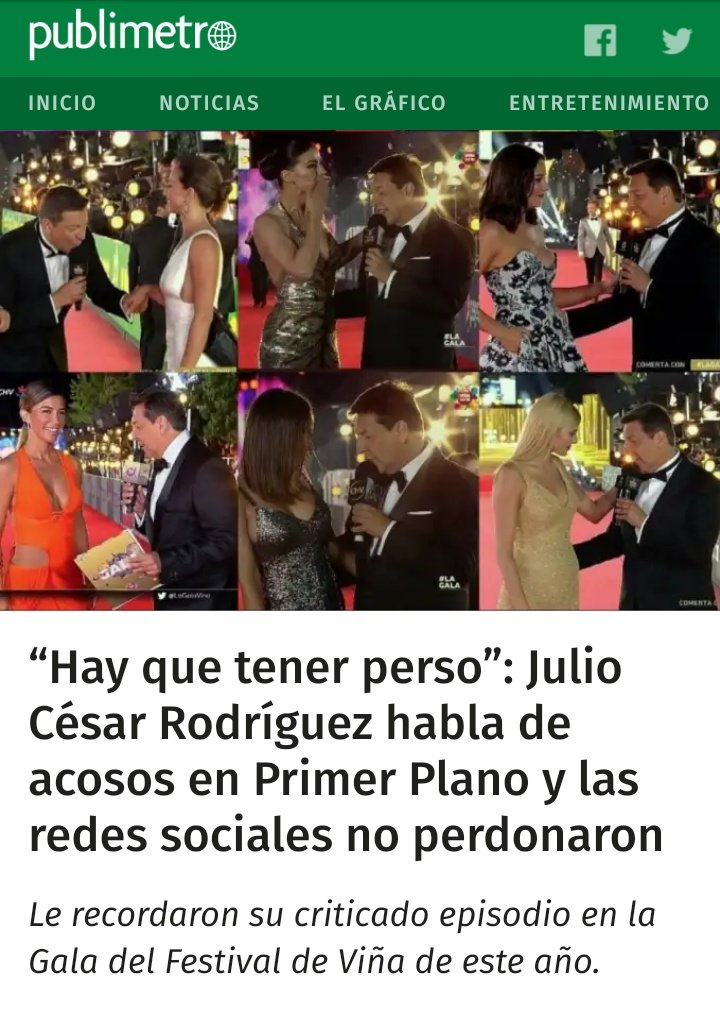 osvaldo_Contr5r's tweet photo. Julio César R. En #ContigoCHV : 

"No tolero las conductas machistas de abuso y acoso hacía las mujeres"

Neme #MuchoGustoMG asesino Gonzalo De La Carrera 
#LeyCariola #LeyBaradit #LeyBoricAcosador https://t.co/W9svLGVyBV