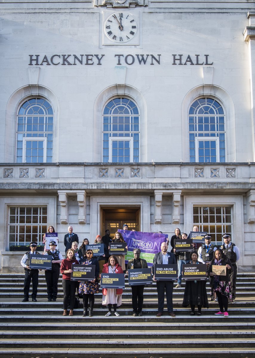 hackneycouncil's tweet photo. 25 November is the International Day for the Elimination of Violence Against Women, and the start of the UN’s #16Days

Today the council, police and local voluntary sector stood together to show solidarity with ending violence against women and girls

https://t.co/5E0ordzab0 https://t.co/997EU04e0w