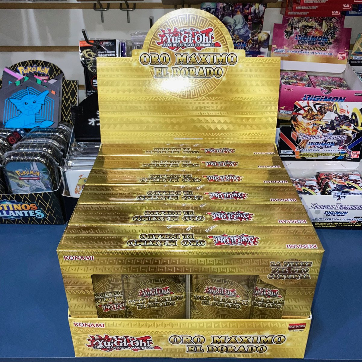 GuildDreams's tweet photo. Recibimos la nueva edición de YGO Oro Máximo: El Dorado.
Disponible en: https://t.co/IC5N2e0GoD
#MaximumGold #OroMaximo #ElDorado #GoldRare #Booster #Sobre #TradingCardGame #YGO #Yugioh #YuGiOhTCG #Providencia #Guildreams https://t.co/4GLz80o2Wl