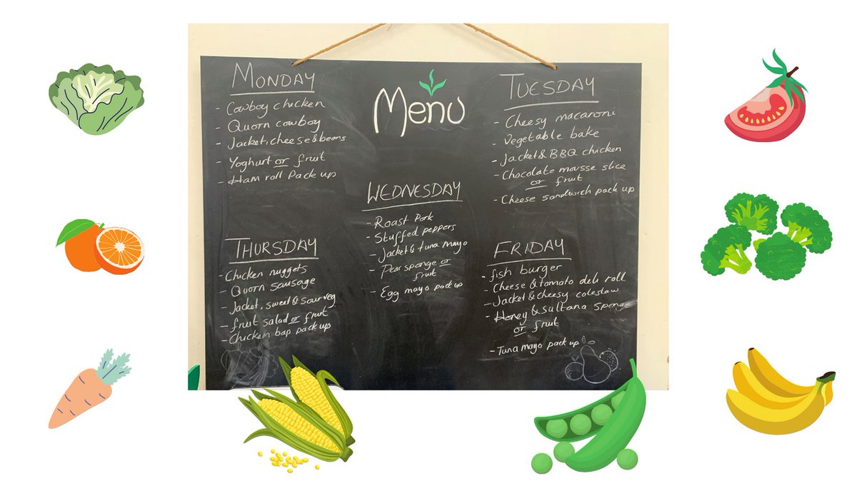 What a great way to promote school lunches
<a href="/williamstukeley/">WilliamStukeley</a> have the week's menu with all the different options on display in the Dining Hall for all the children to see - fantastic!