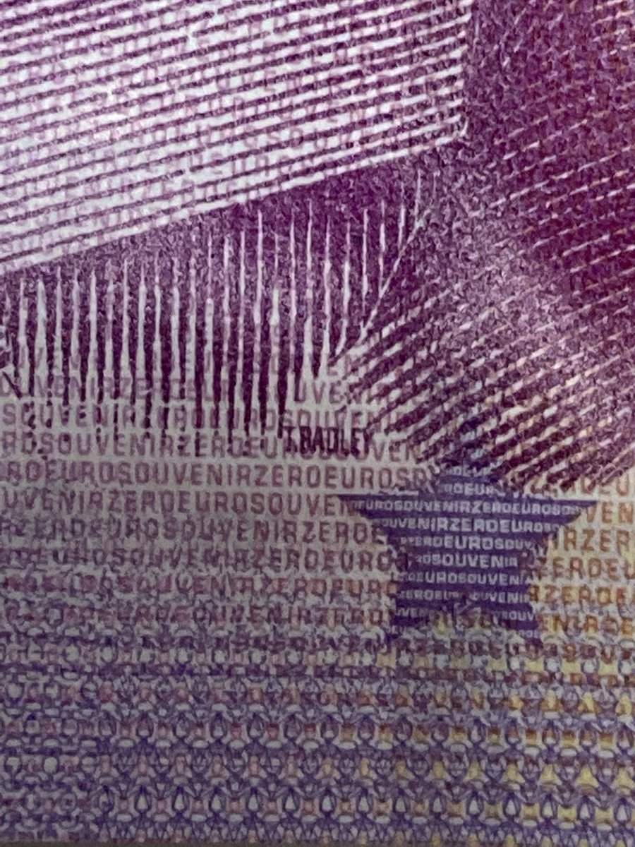CurrencyDesign's tweet image. My work on the @EuroSouvenirDE bill 🤫🤫🤫 #euro #eurosouvenir #banknotedesign