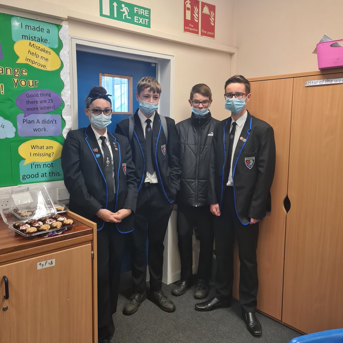 There are 5 birthdays in my form this week. We are celebrating with cupcakes. #cakethursday <a href="/aqualate_bbs/">BBSAqualate</a>