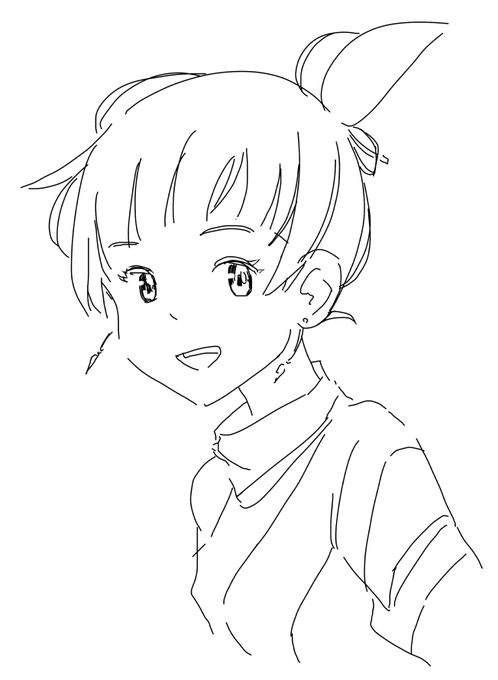 おまけのミユさん塗り絵です!! 