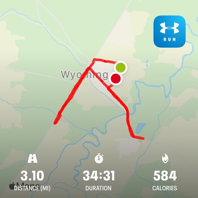 MedicalMetsFan's tweet photo. 2 years ago, my time was 40:01 on this course. https://t.co/Ea2gaqjj8g