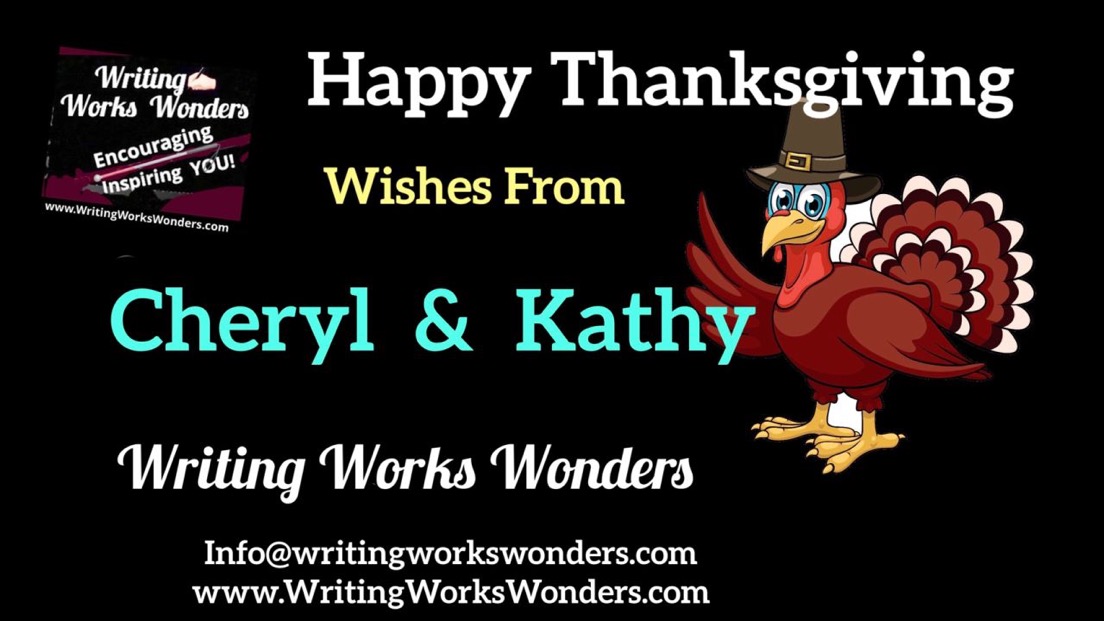 We are grateful for you! Happy Thanksgiving from Writing Works Wonders! If you want some giggles.. listen to episode 36 #gratitude #amwriting #ACB writingworkswonders.com/2021/11/14/ep-…