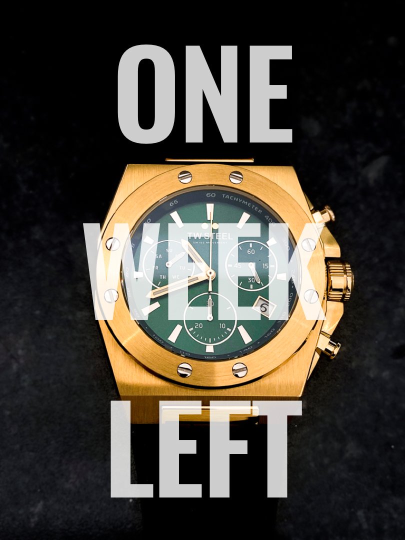 🏁  Only 1 week left to create your own CEO Tech watch! 🏁  Premium specs, attitude, exceptional price; why wait?
#TWSteel #CEOTech #Configurator #Swiss #Steel #Watches #Watch #WatchLoversOfTwitter #SwissMade #timepieces #timepiece #LimitedEdition 

bit.ly/39HfHGG