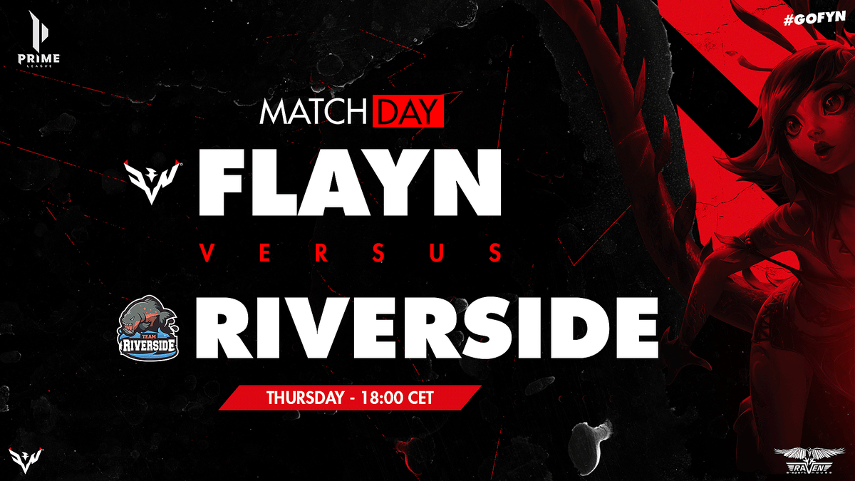 Flayn eSports (@fynesports) on Twitter photo *insert fish joke*
Return to Div.1 speedrun any%
vs <a href="/TeamRiverside_/">Team Riverside</a>
⏰ 18:00 CET
🔴 twitch.tv/primeleague
#FYNWIN #RipTheScript #ForzaFYN *insert fish joke*
Return to Div.1 speedrun any%
vs <a href="/TeamRiverside_/">Team Riverside</a>
⏰ 18:00 CET
🔴 twitch.tv/primeleague
#FYNWIN #RipTheScript #ForzaFYN