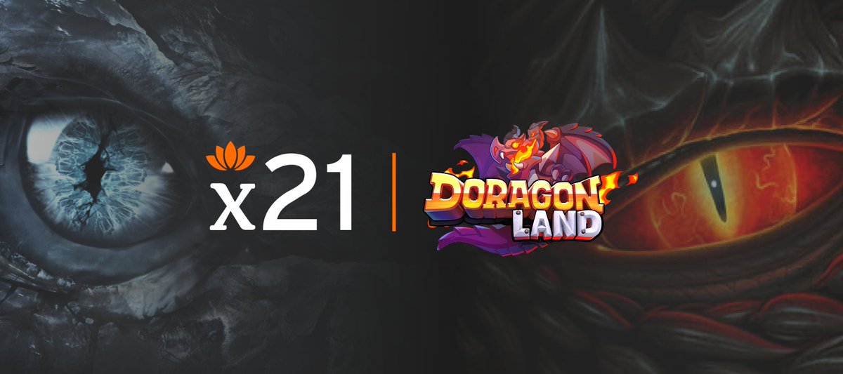 X21_Digital's tweet image. We are excited to be investing in and supporting @DoragonLand_DOR, a blockchain-based game. 💯