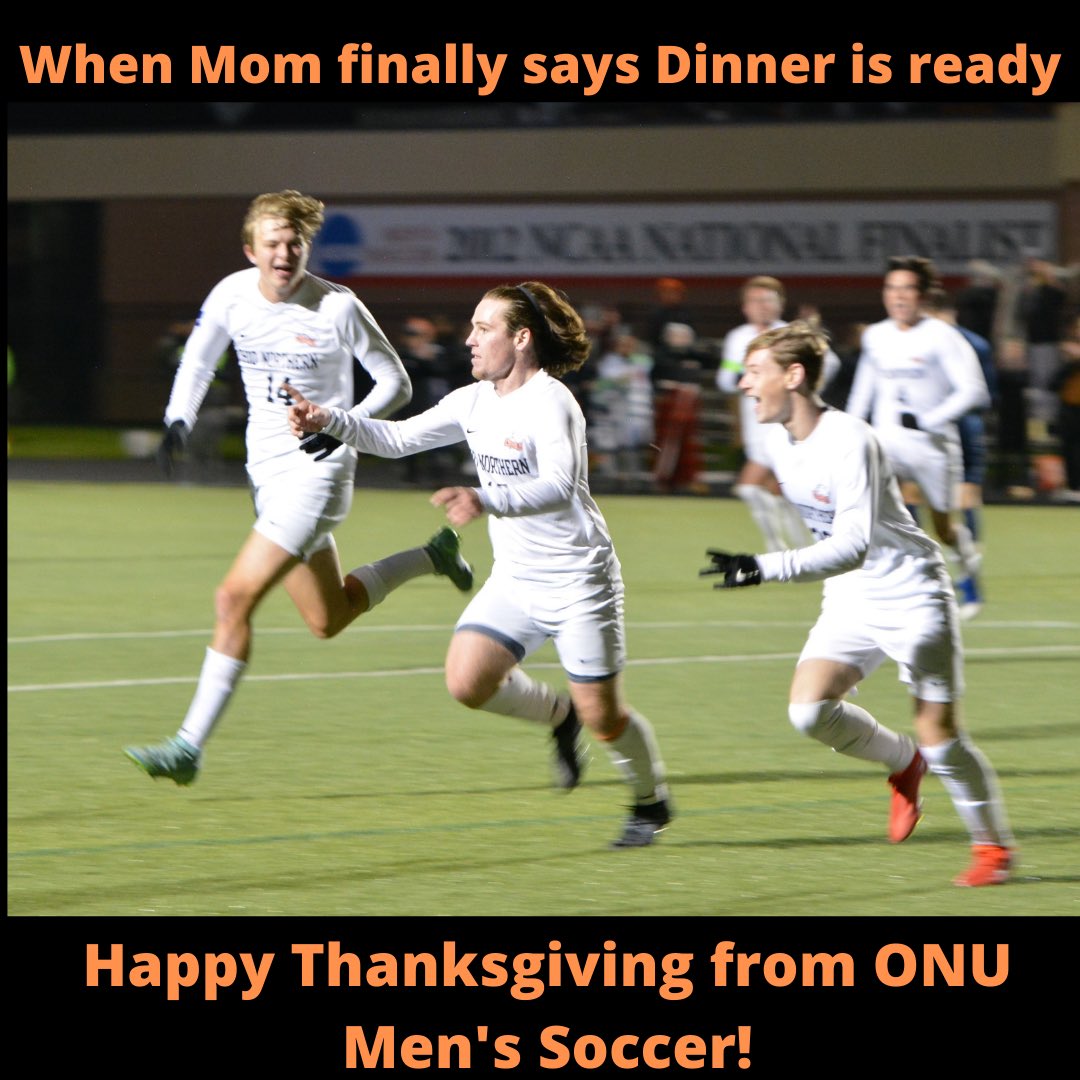 Happy Thanksgiving from ONU Men’s Soccer!