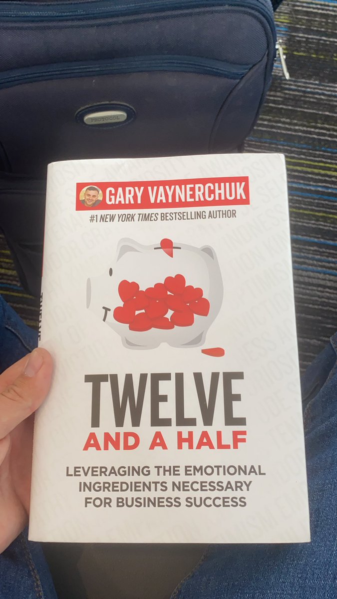 JPZ_jaypeezy's tweet photo. The best airport travel read! @12andahalfbook! Grateful for @garyvee and @RaghavHaran for helping out my holiday season! https://t.co/l5vLOwIvWl