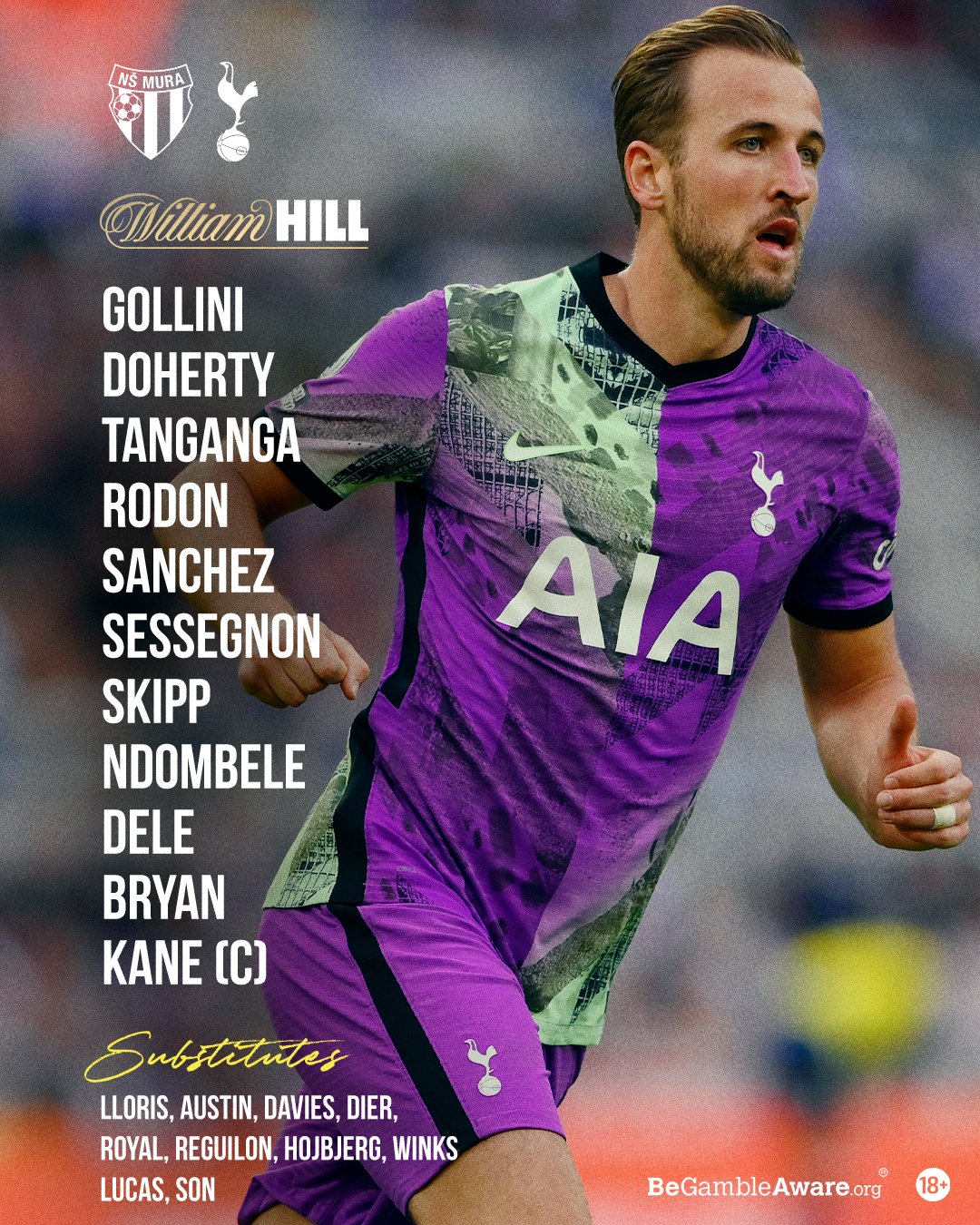Tottenham Hotspur Your Starting Xi To Face Ns Mura T Co Cdetgpucrd Twitter