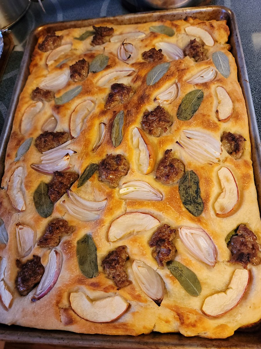 Happy Turkey Day!! Just pulled the focaccia bread from the oven.