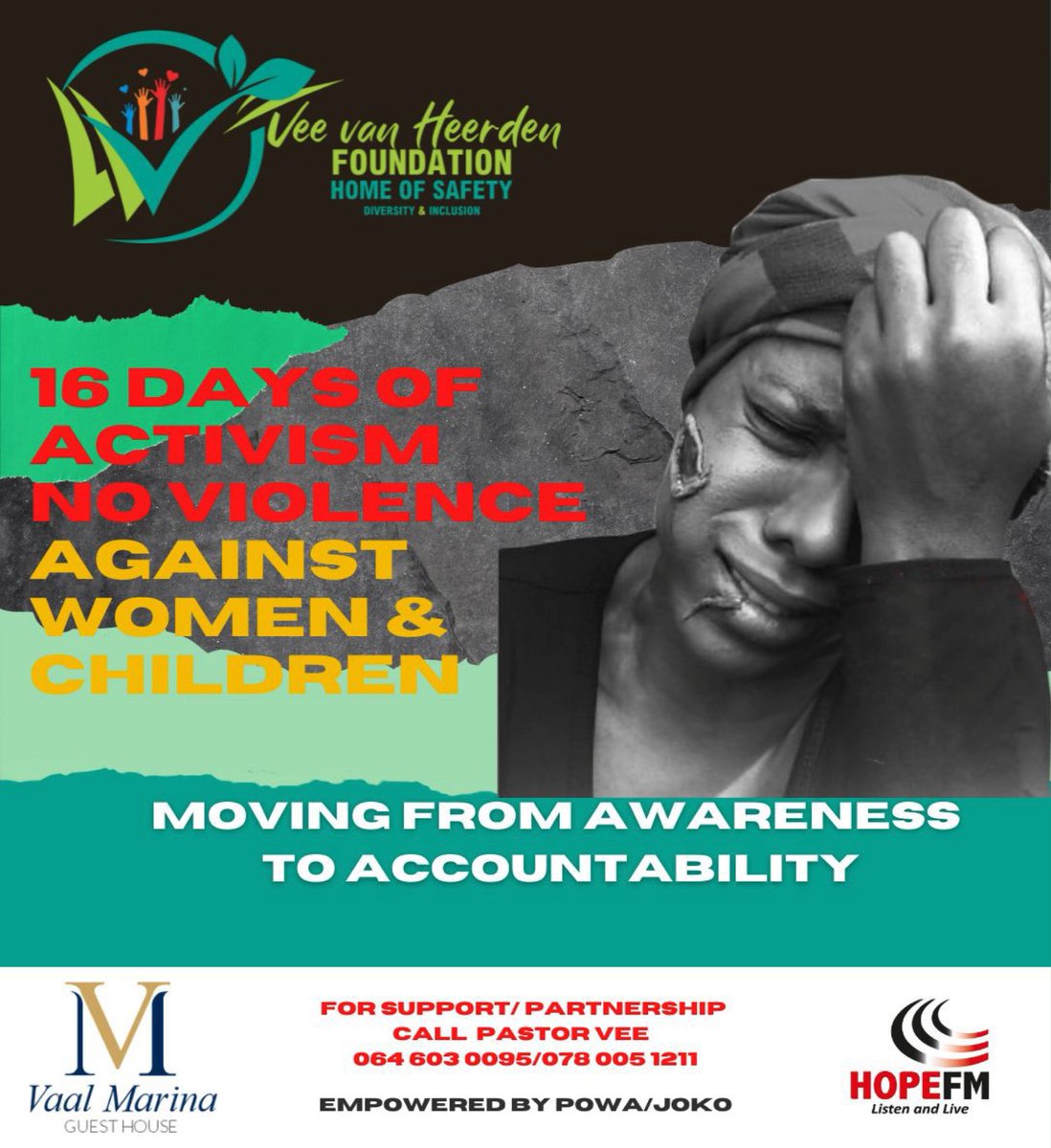 veevanheerdenf1's tweet photo. Moving from awareness to accountability 🇿🇦🇿🇦
#EndGBV 
#EndDomesticSilence 
@veevanheerdenf1 
@jokoteasa 
@POWA_ZA https://t.co/xzcR0C0UHr