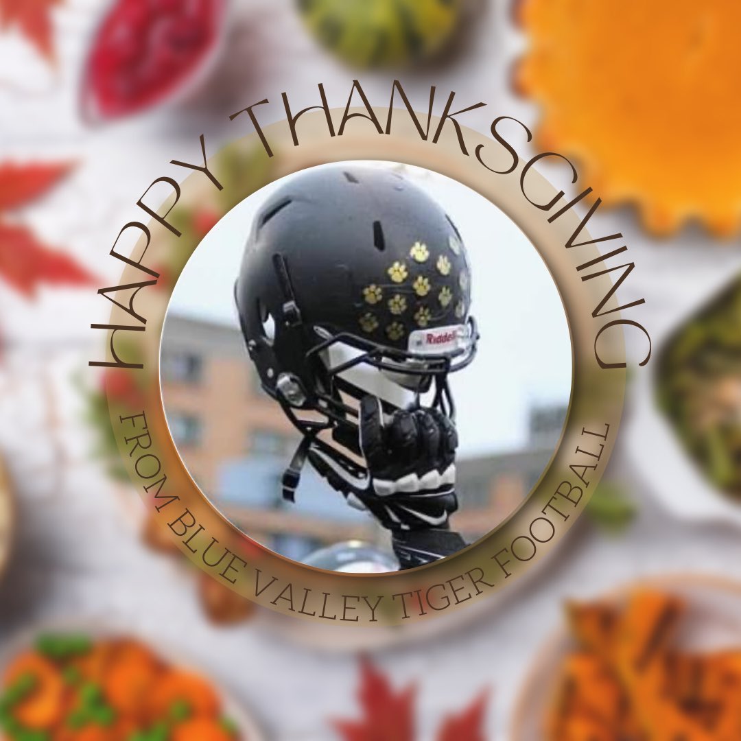 BVTouchdownclub's tweet image. We are thankful for the players, coaches, students, parents and all who contribute to BV Tiger Football. Happy Thanksgiving! #LiveLikeChampions