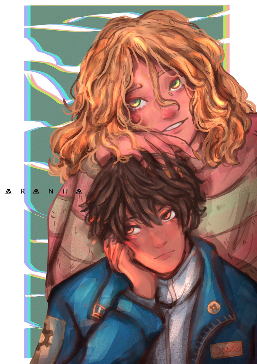 meninaranha's tweet photo. Ilustra linda de OCs lindos que formam um casal lindo é isto 

me sigam para ver mais bl nessa conta https://t.co/cL4muWaQJL