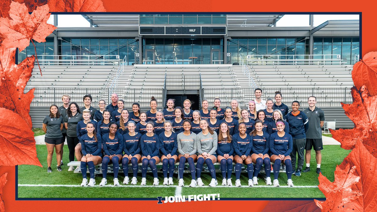 IlliniSoccer's tweet photo. Thankful for our family this year. 🧡💙 

Happy Thanksgiving to you from #Illini soccer! https://t.co/iJYaXtxODb