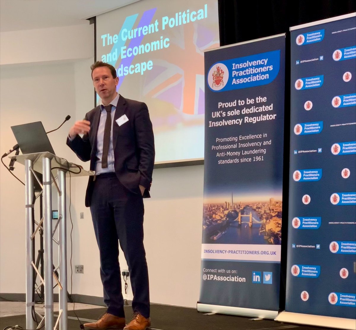 IPAssociation's tweet photo. A comprehensive overview of the political and economic climate from @GideonSkinner, Head of Political Research at @IpsosMORI.
#insolvency #personalinsolvency #PIConference https://t.co/QNhk66c4Fi