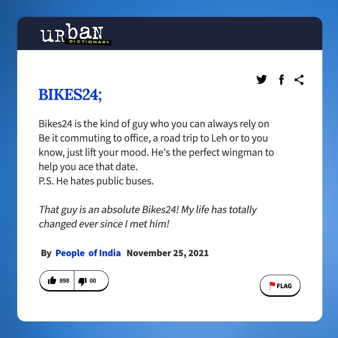 Bikes24India's tweet photo. Urban dictionary helping us with "Tell us something about yourself?" https://t.co/due8hwrWqw