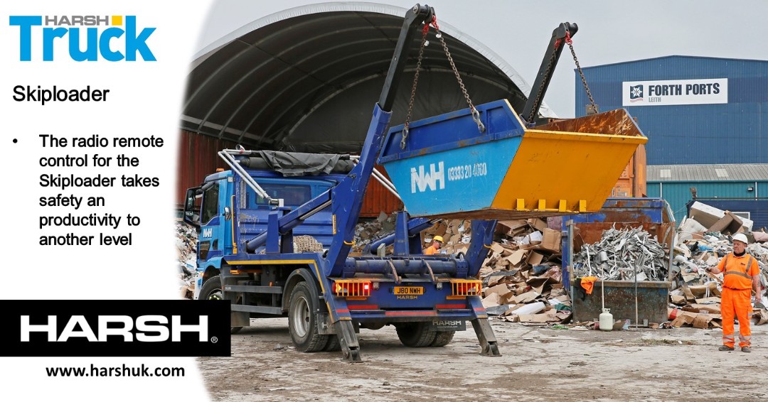 HarshLtd's tweet photo. The Harsh radio remote control is a compact mobile remote for efficient and safe operation of equipment in the waste industry.
#Harshltd #Recycling #Skiploader https://t.co/n4W1sD4HNJ