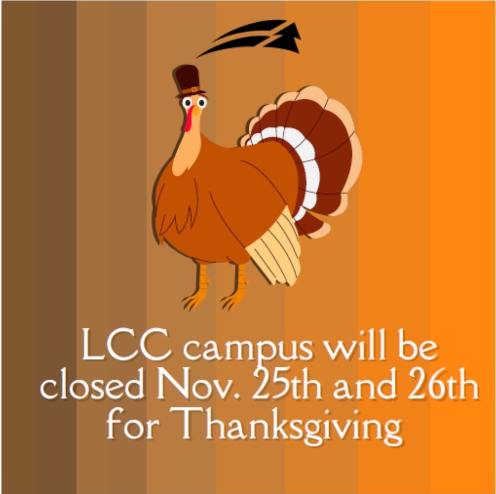In observance of Thanksgiving, campus will be closed on Thursday, Nov. 25th and Friday, Nov. 26th. Classes will resume Monday, Nov. 29th.