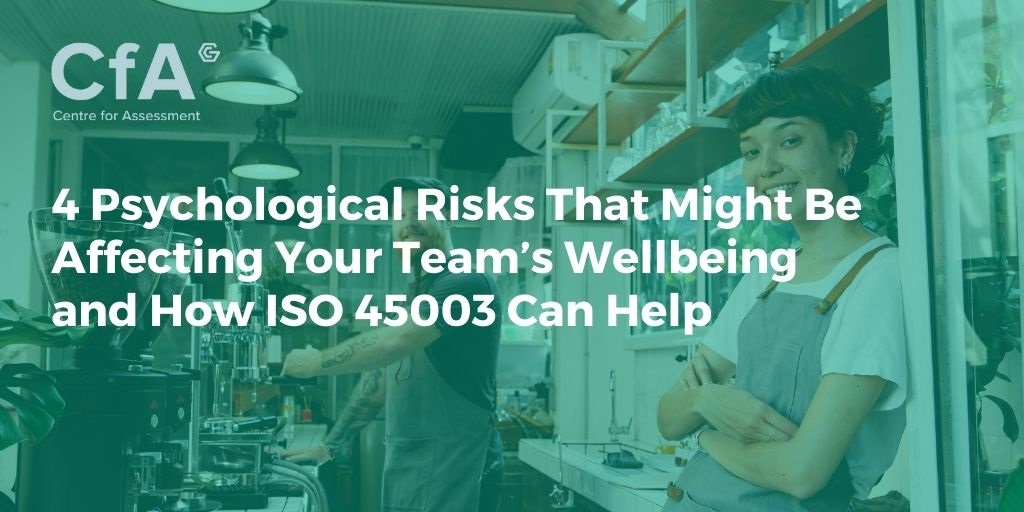 CfALtd's tweet image. Psychological Risks in the work place, what are they and what is the solution? centreforassessment.co.uk/news/4-psychol…

#ISO45003 #wellbeingatwork