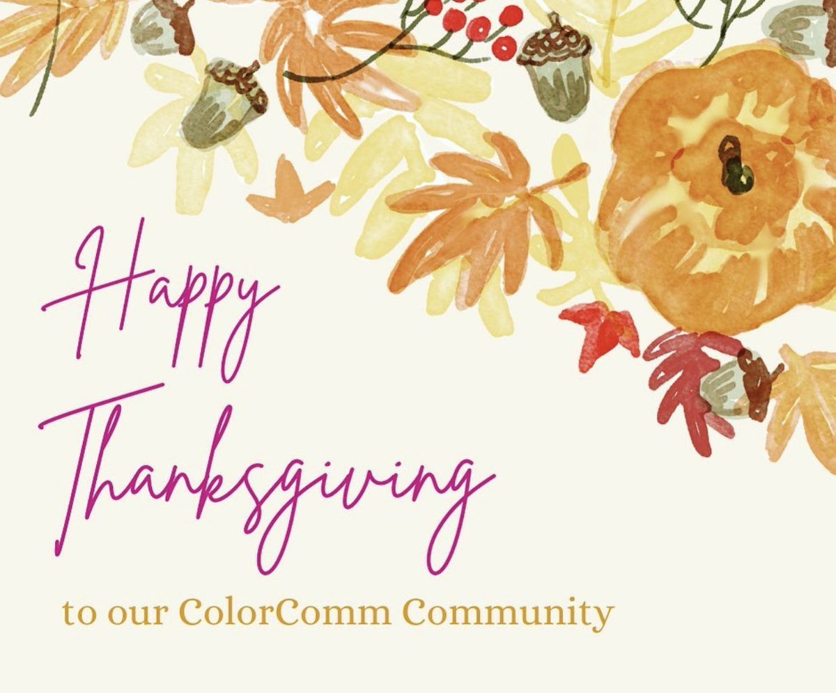 Happy #Thanksgiving! Thank you for being a part of our #ColorComm Community. #Thankful #womenofcolor #community