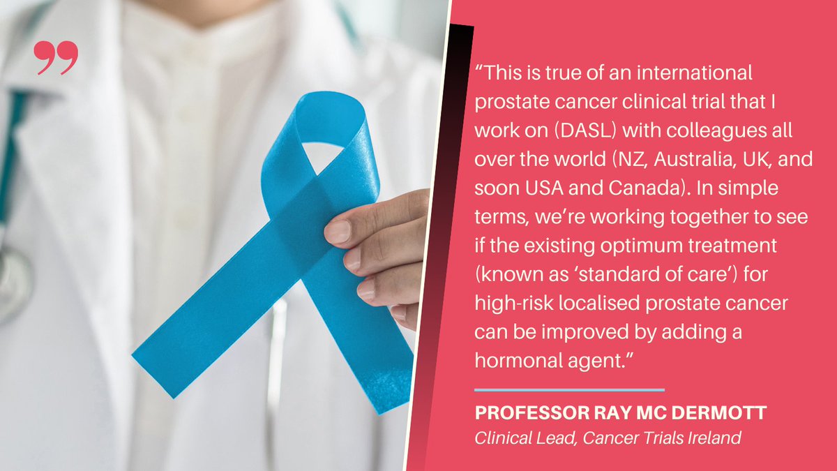 cancertrials_ie's tweet photo. Together we're finding answers to cancer. Find out more about the research work of Prof. @RayMcDermott1 and the DASL trial here https://t.co/P3pyTPViMh #ThinkTrials #ProstateCancerTrials #IrishCancerResearch https://t.co/oXr2M8xGYB