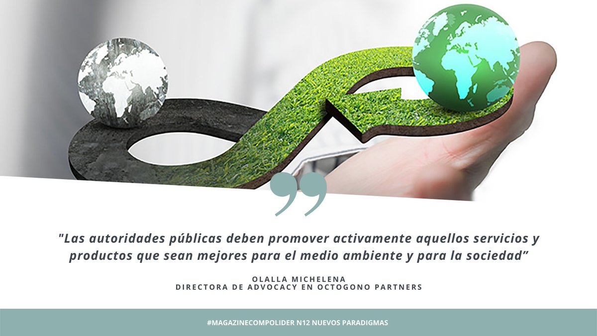 CompoLider's tweet photo. #MagazineCompolider N12 “Nuevos Paradigmas”

“Economía Circular: cómo ponerla en práctica y qué precio estamos dispuestos a pagar"
 
Con el artículo de @olalla_M, Directora de Advocacy en Octogono Partners.

Ver Magazine 👉 link 👇👇
📍 https://t.co/2tQfyL0EDV

#Compol #Liderazgo https://t.co/HNE8nO1d1q