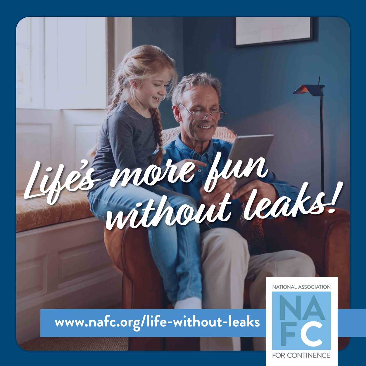 bhealth_'s tweet photo. Over 33 million Americans live with bladder leaks. But help is available, and many treatments can improve symptoms or even eliminate the leaks completely. Visit https://t.co/v2cT4jYPII to learn more. Life's more fun without leaks. #LifeWithoutLeaks #BHealth #BladderHealth #NAFC https://t.co/JxUBGyv8Cd