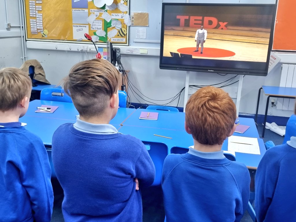 Some of the #YoungGents today <a href="/WeyfieldA/">Weyfield Primary Academy@WeyfieldSchool</a> enjoyed listening to my TED talk and then had their own practice at public speaking! Great session! <a href="/TKATAcademies/">TKAT: Achieving More Together.</a>