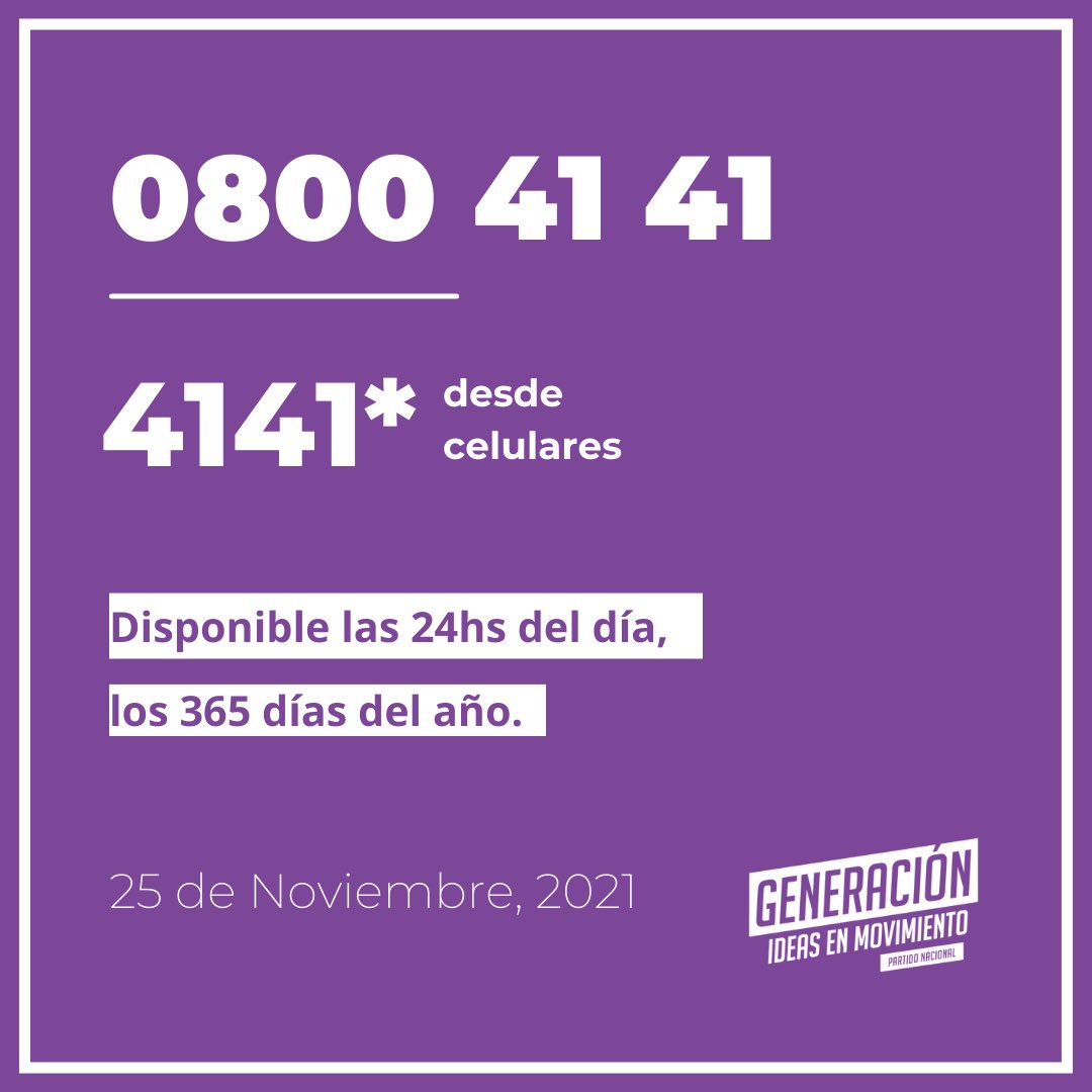 GENERACION_uy's tweet photo. #25N Día Internacional de Eliminación de la Violencia hacia las Mujeres

El gobierno ha brindado respuestas, aportando mas horas y espacios de atención, mayor accesibilidad, más y mejor acceso a la justicia, más descentralizacion. 

Prioridad de Estado. Responsabilidad ciudadana. https://t.co/cydI09Yg6Z